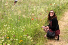 Donna and wildflowers